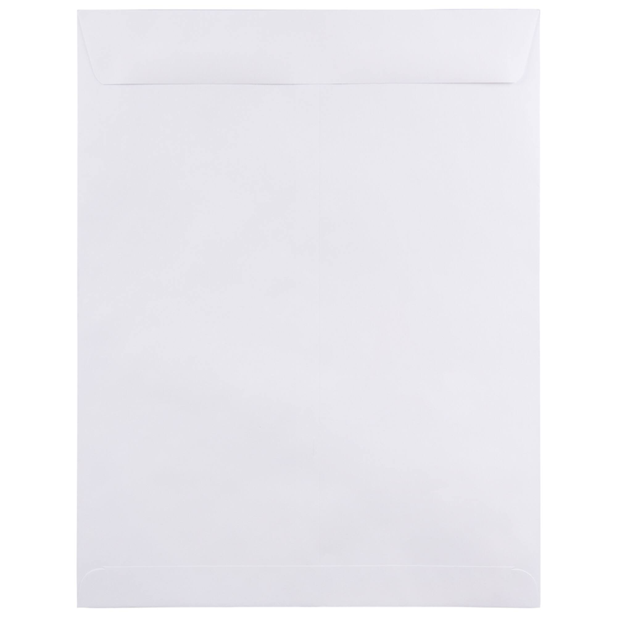 JAM Paper 12" x 15.5" White Open End Catalog Commercial Envelopes